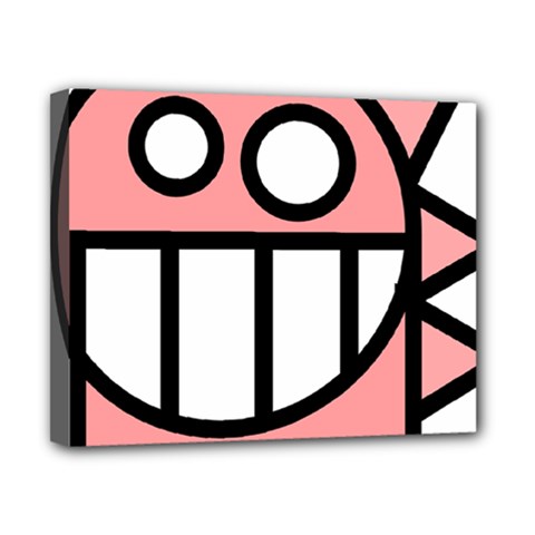 Dragon Head Pink Childish Cartoon Canvas 10  X 8  by Nexatart