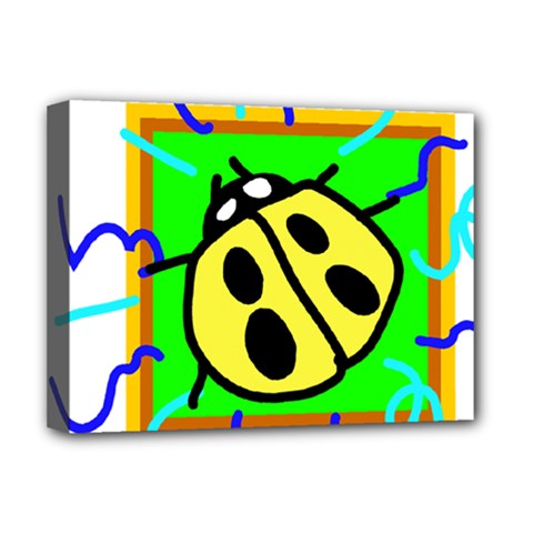 Insect Ladybug Deluxe Canvas 16  X 12   by Nexatart