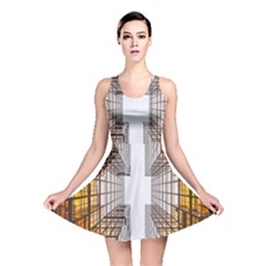 Architecture Facade Buildings Windows Reversible Skater Dress by Nexatart