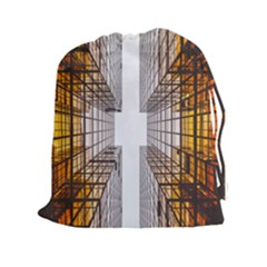 Architecture Facade Buildings Windows Drawstring Pouches (xxl) by Nexatart