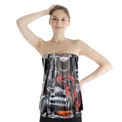 Car Engine Strapless Top by Nexatart