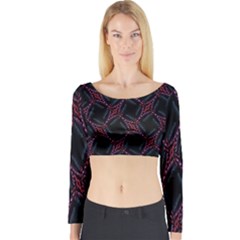 Computer Graphics Webmaster Novelty Long Sleeve Crop Top by Nexatart