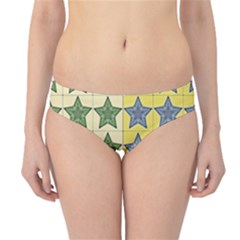 Pattern With A Stars Hipster Bikini Bottoms by Nexatart