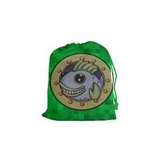 Freshfish Green Drawstring Pouch (small) by TheDean