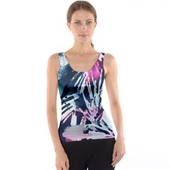 Colorful Palm Pattern Tank Top by Brittlevirginclothing