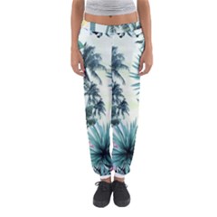 Grey Flowers Women s Jogger Sweatpants by Brittlevirginclothing