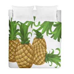 Pineapples Tropical Fruits Foods Duvet Cover Double Side (full/ Double Size) by Nexatart