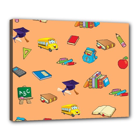 School Rocks! Canvas 20  X 16  by athenastemple
