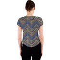 Decorative Ornamental Abstract Crew Neck Crop Top View2