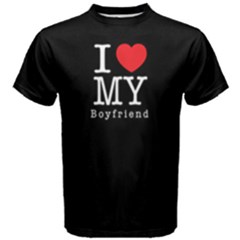 I Love My Boyfriend -  Men s Cotton Tee by FunnySaying