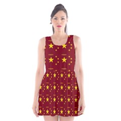 Chinese New Year Pattern Scoop Neck Skater Dress by dflcprintsclothing