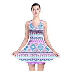 Tribal Pastel Hipster  Reversible Skater Dress by Brittlevirginclothing