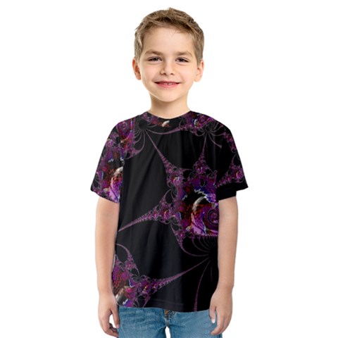 Fantasy Fractal 124 A Kids  Sport Mesh Tee by Fractalworld