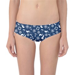 Nautical Navy Classic Bikini Bottoms by electrogiraffe