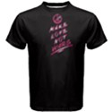 Black make love not wars Men s Cotton Tee View1