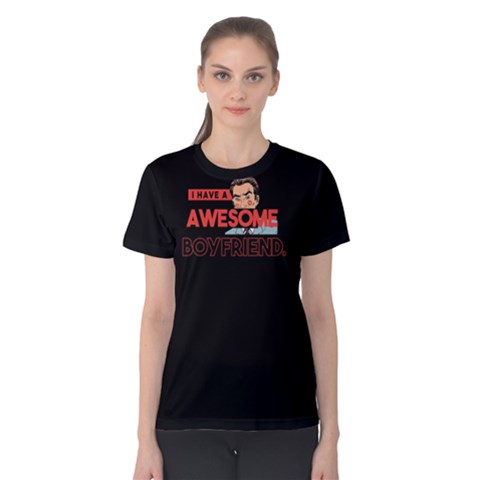 I Have A Awesome Boyfriend - Women s Cotton Tee by FunnySaying