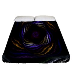 Abstract Fractal Art Fitted Sheet (queen Size) by Nexatart