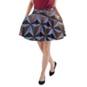 Background Geometric Shapes A-Line Pocket Skirt View1