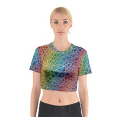 Bubbles Rainbow Colourful Colors Cotton Crop Top by Nexatart