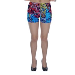 Colorful Graffiti Art Skinny Shorts by Nexatart