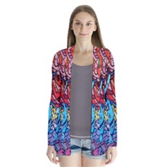 Colorful Graffiti Art Cardigans by Nexatart