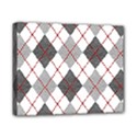 Fabric Texture Argyle Design Grey Canvas 10  x 8  View1