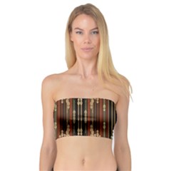 Floral Strings Pattern Bandeau Top by Nexatart