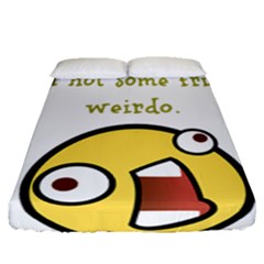 Weirdo Fitted Sheet (queen Size) by athenastemple