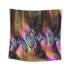 Fractal Colorful Background Square Tapestry (small) by Nexatart