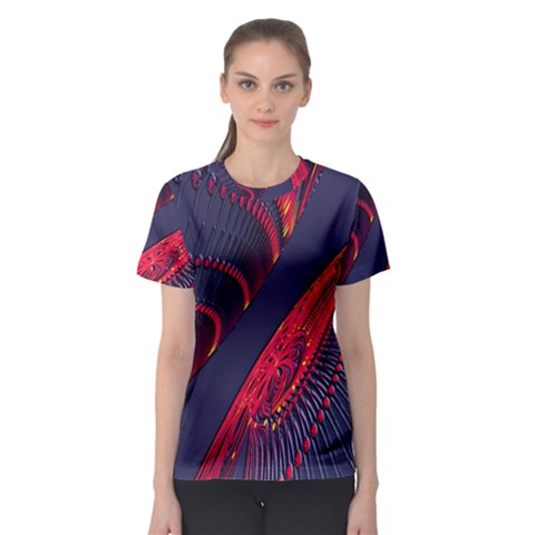 Fractal Fractal Art Digital Art Women s Sport Mesh Tee by Nexatart