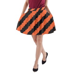 Halloween Background A-line Pocket Skirt by Nexatart