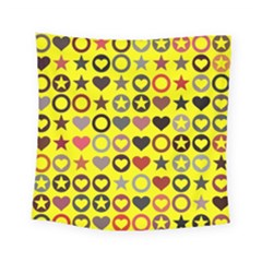 Heart Circle Star Square Tapestry (small) by Nexatart