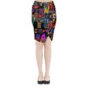 Letters A Abc Alphabet Literacy Midi Wrap Pencil Skirt View1