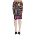 Letters A Abc Alphabet Literacy Midi Wrap Pencil Skirt View2