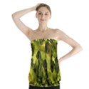 Olive Seamless Camouflage Pattern Strapless Top View1