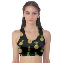 Pineapples Sports Bra by Valentinaart