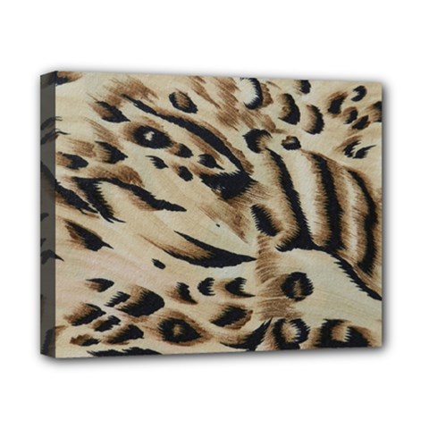 Tiger Animal Fabric Patterns Canvas 10  X 8  by Nexatart