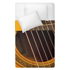 Vintage Guitar Acustic Duvet Cover Double Side (single Size) by Nexatart