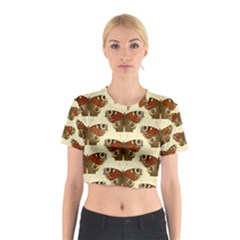 Butterfly Butterflies Insects Cotton Crop Top by Amaryn4rt