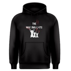 Black The Walking Cats Men s Pullover Hoodie by FunnySaying