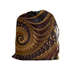 Fractal Spiral Endless Mathematics Drawstring Pouches (extra Large) by Amaryn4rt