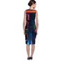 Architecture City Homes Window Sleeveless Velvet Midi Dress View2