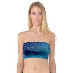 Abstract Fractal Blue Background Bandeau Top by Amaryn4rt