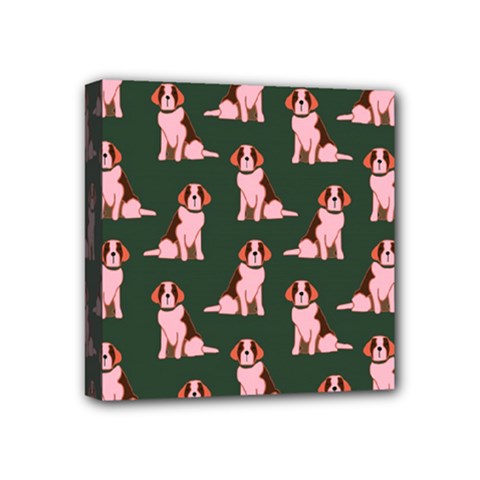 Dog Animal Pattern Mini Canvas 4  X 4  by Amaryn4rt