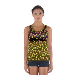 Flowers Roses Floral Flowery Women s Sport Tank Top  by Amaryn4rt