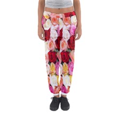 Rose Color Beautiful Flowers Women s Jogger Sweatpants by Amaryn4rt