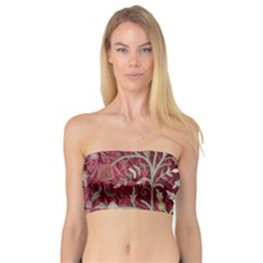 Crewel Fabric Tree Of Life Maroon Bandeau Top by Amaryn4rt