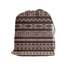 Ethnic Pattern Vector Drawstring Pouches (extra Large) by Amaryn4rt