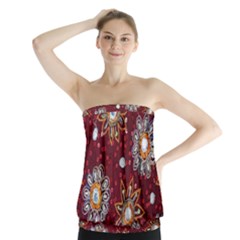 India Traditional Fabric Strapless Top by Amaryn4rt