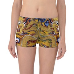 Chinese Dragon Pattern Reversible Bikini Bottoms by Amaryn4rt